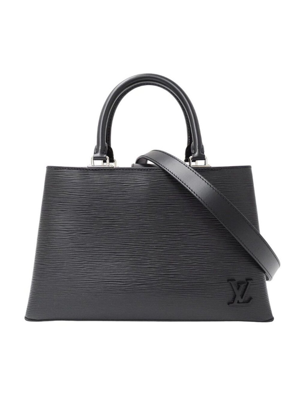 Louis Vuitton 2-Way Shoulder Bag Epi Leather Kleber PM Noir Black Handle